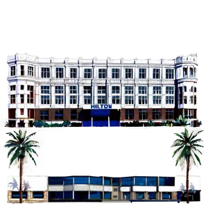 Historic Hilton Hotel Facade Png 91 PNG image