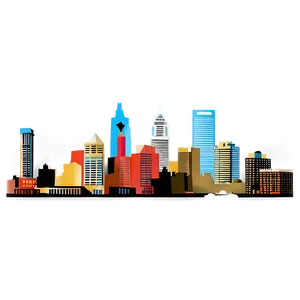 Historic Philadelphia Skyline PNG 39