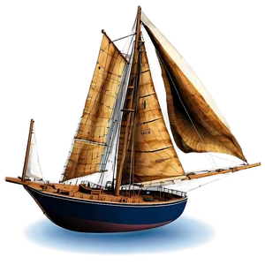 Historic Sailboat Replica PNG Qcs97 PNG