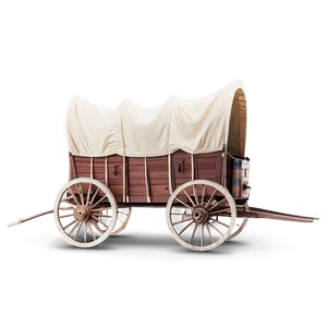 Historic Trail Covered Wagon PNG Spk8 PNG