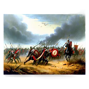 Historical Battle Painting Picture PNG Afv