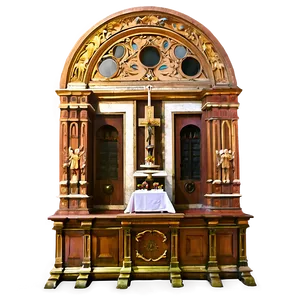 Historical Cathedral Altar PNG 06242024 PNG