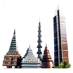 Historical City Skyline Png Fwt PNG image