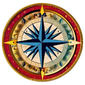 Historical Compass Rose Png 05252024 PNG image