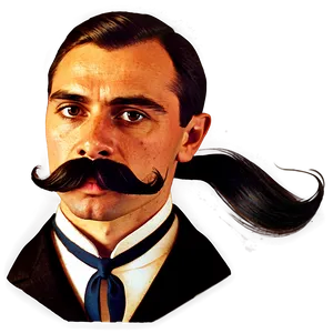 Historical Figure Mustache PNG 05042024