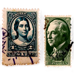 Historical Postage Stamp Picture Png Vrs38 PNG image