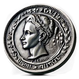 Historical Silver Coin Png 9 PNG image