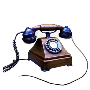 Historical Telephone Art Png Mkr PNG image