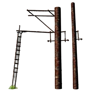 Historical Utility Pole PNG 06262024