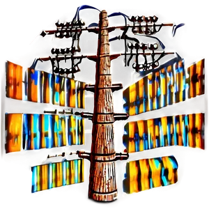 Historical Utility Pole PNG 06262024
