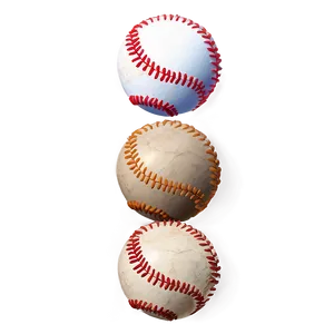Historically Aged Baseball PNG Tgn