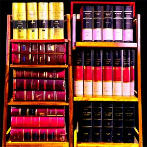 History Books On Shelf PNG 06262024 PNG