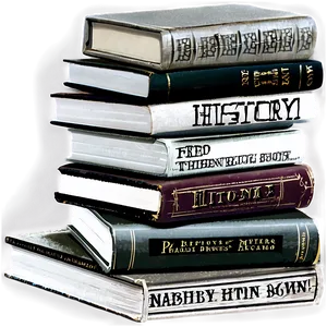 History Books Pile PNG Fow83 PNG