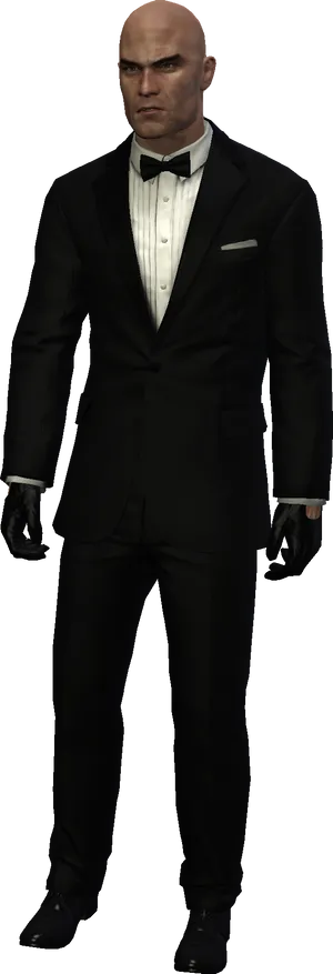 Hitmanin Black Tuxedo PNG image