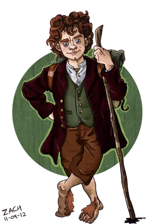 Hobbit Adventure Begins Illustration PNG image