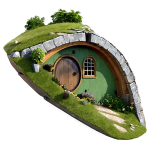 Hobbit Houses PNG Cem