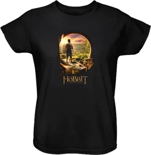 Hobbit Movie Graphic T Shirt PNG image