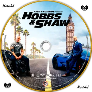 Hobbsand Shaw Fast Furious Spinoff D V D Cover PNG image