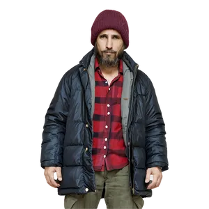 Hobo In Winter Coat PNG 92 PNG
