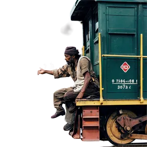 Hobo Train Hopping PNG Wls PNG