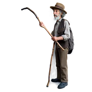 Hobo Walking Stick PNG 06242024