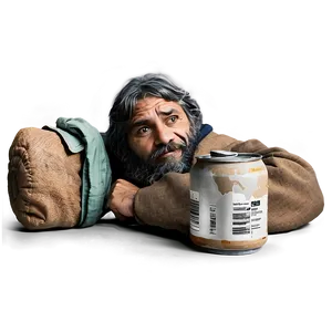 Hobo With Bottle PNG Mxy45