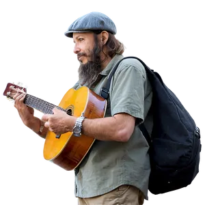Hobo With Guitar PNG Ehd32 PNG