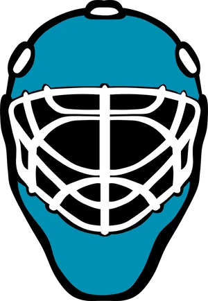 Hockey Goalie Mask Vector PNG