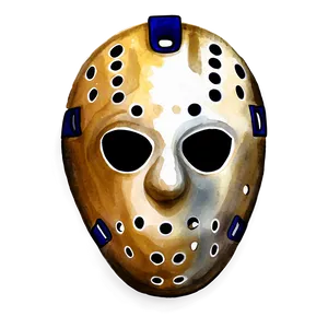 Hockey Mask In Watercolor PNG 06212024