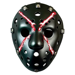 Hockey Mask With Blood Splatter PNG 06212024