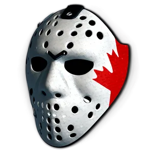 Hockey Mask With Canadian Flag PNG Uqe30 PNG