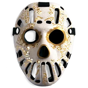 Hockey Mask With Skull Motif PNG 06212024