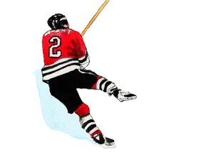 Hockey_ Player_ Action_ Sketch PNG image