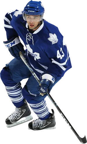 Hockey_ Player_ In_ Action.png PNG