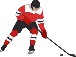 Hockey Playerin Action PNG image