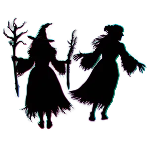 Hocus Pocus Witch Silhouette PNG Djm