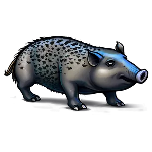 Hog Sketch PNG 27