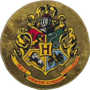 Hogwarts_ Crest_ Embroidery PNG image