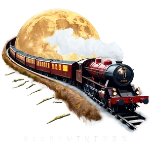 Hogwarts Express Full Moon PNG 06292024 PNG