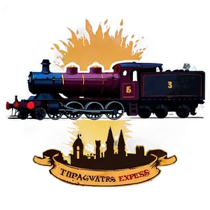 Hogwarts Express Silhouette Png 06292024 PNG image