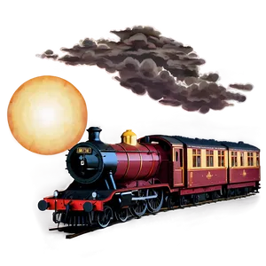 Hogwarts Express Sunset PNG 95