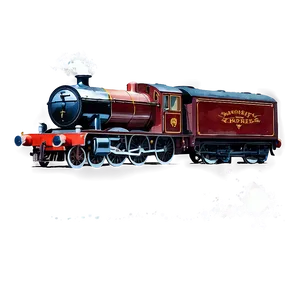 Hogwarts Express Watercolor PNG Lji44