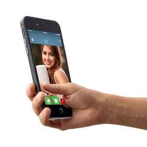 Holding Phone C PNG image