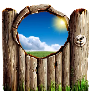 Hole In Fence PNG Vnl50 PNG