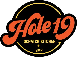 Hole19 Scratch Kitchen Bar Logo PNG image