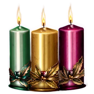 Holiday Candle Arrangements PNG Vfu21 PNG