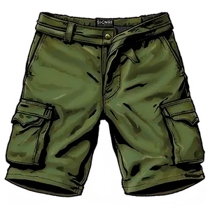 Holiday Cargo Shorts Png 06282024 PNG image