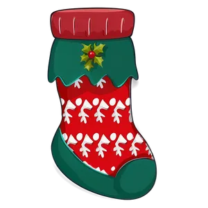 Holiday Christmas Stocking PNG Hql