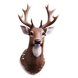 Holiday Deer Head Christmas Theme PNG 06212024 PNG