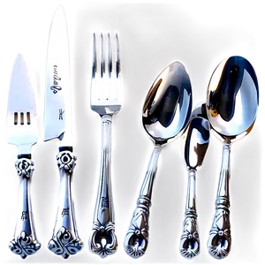 Holiday Dinner Utensils PNG Gyp3 PNG